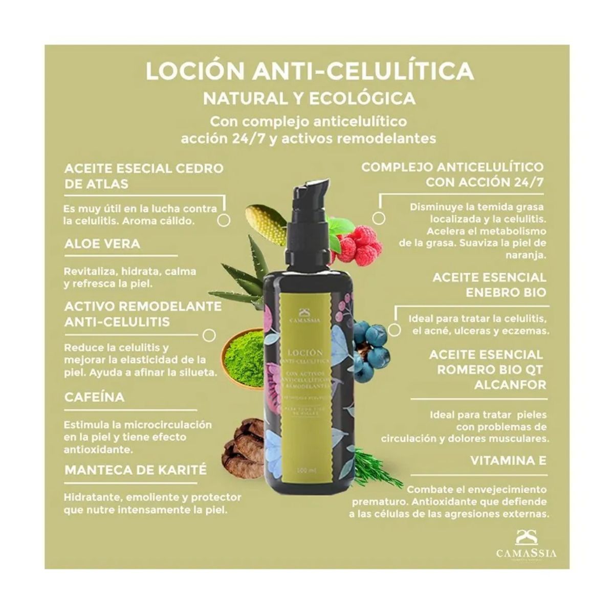 Anti-cellulitis lotion, Camassia, 100 ml