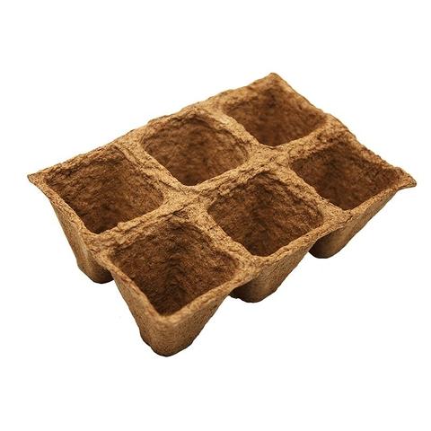 Pack plateau carré en fibre pour lits de semences Planeta Huerto 10 unités