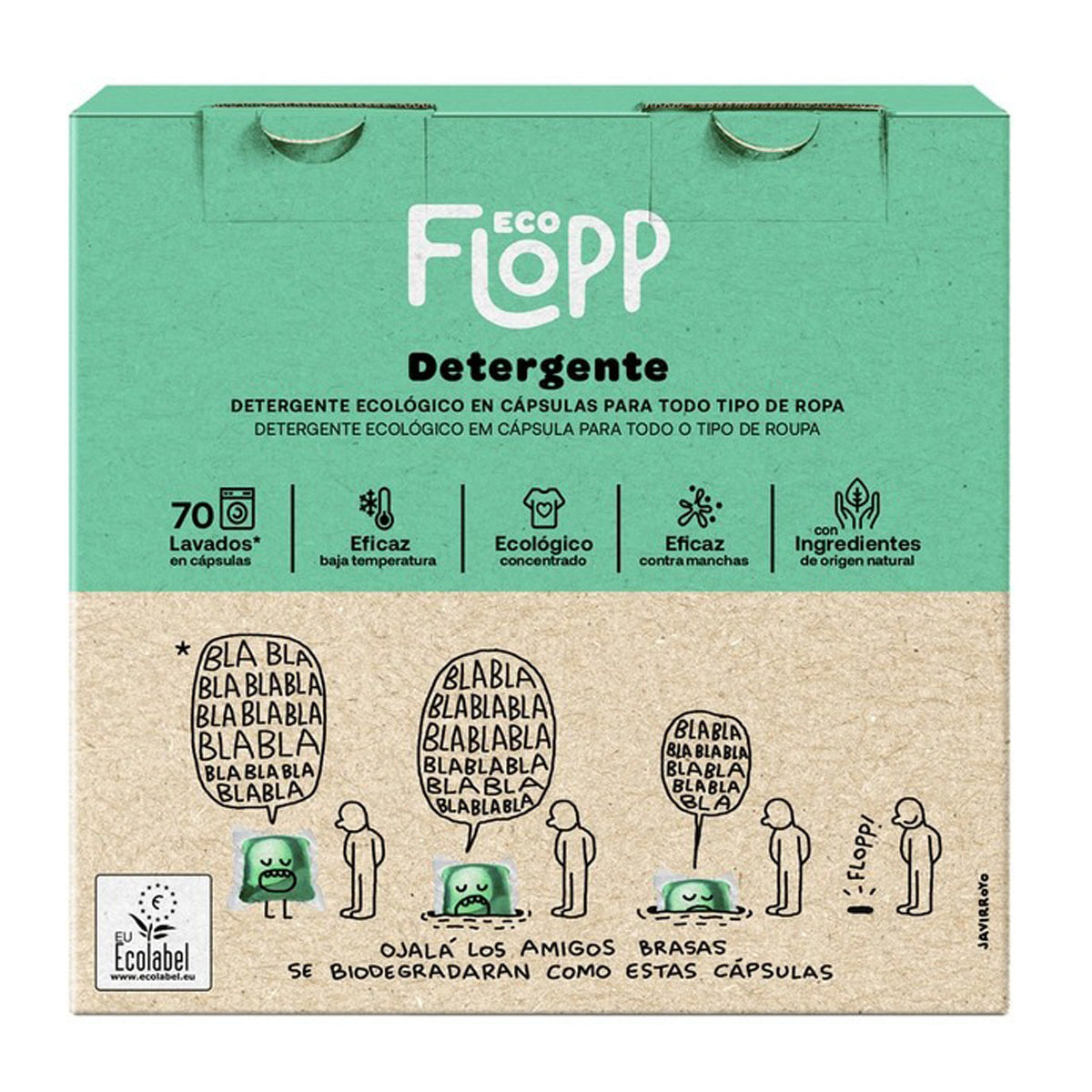 Biologisch wasmiddel Eco Pack Flopp 70 capsules