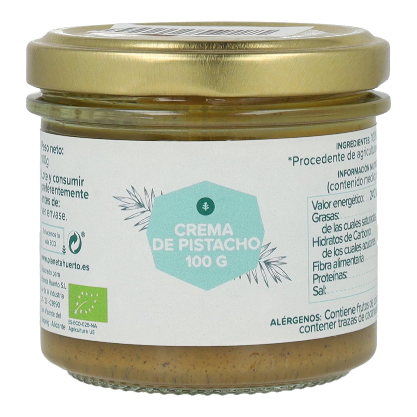 Krem pistacjowy 100% ECO Planeta Huerto 100 g
