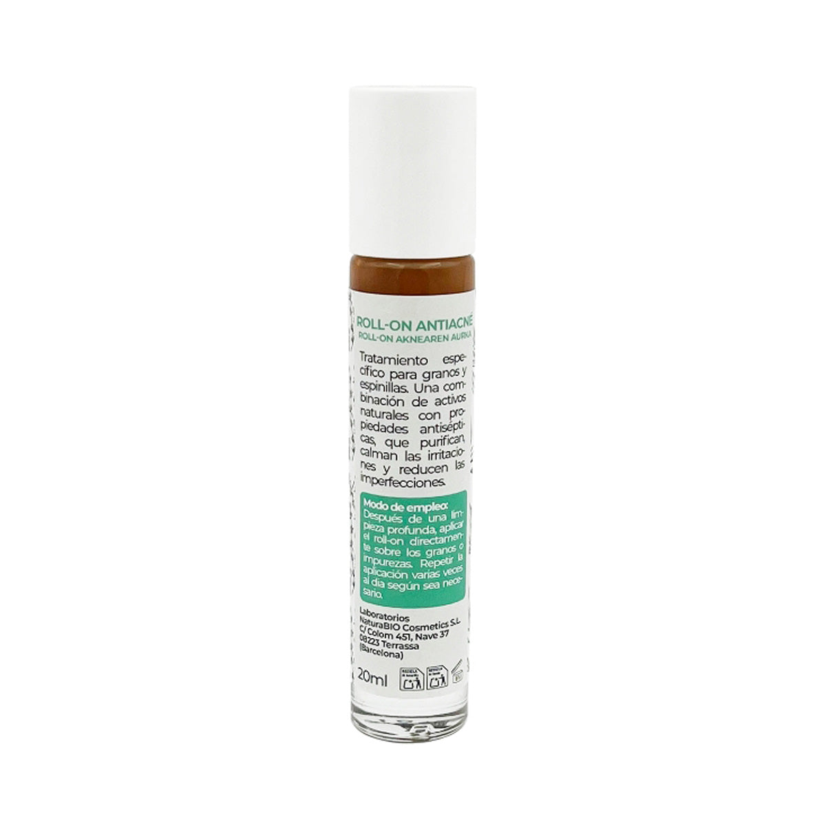 Reinigendes Anti-Akne-Roll-on, Teebaum und Thymian, NaturaBIO Cosmetics, 20 ml
