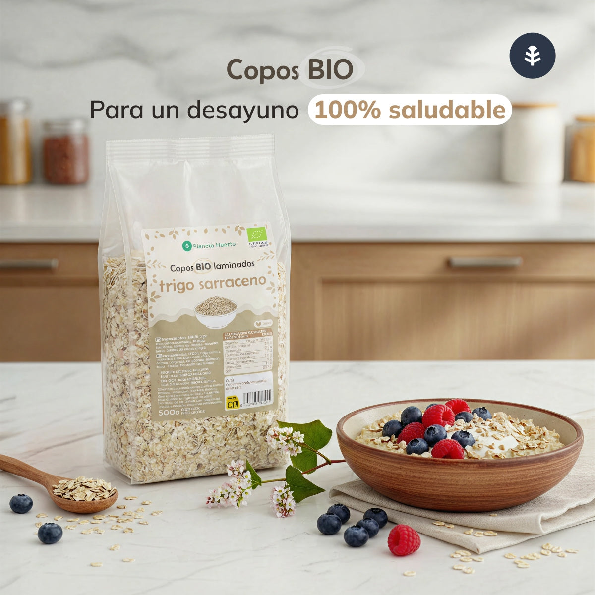 Flocons de sarrasin Eco Planeta Huerto 500 g