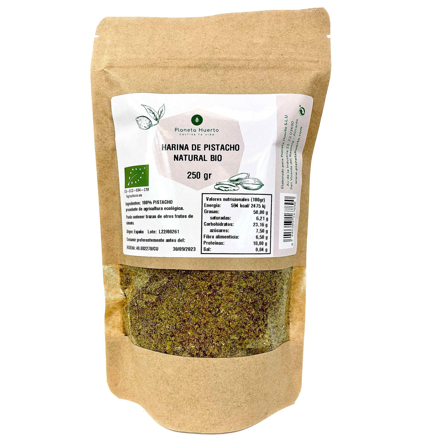 Farine de pistaches ECO Planeta Huerto 250 g