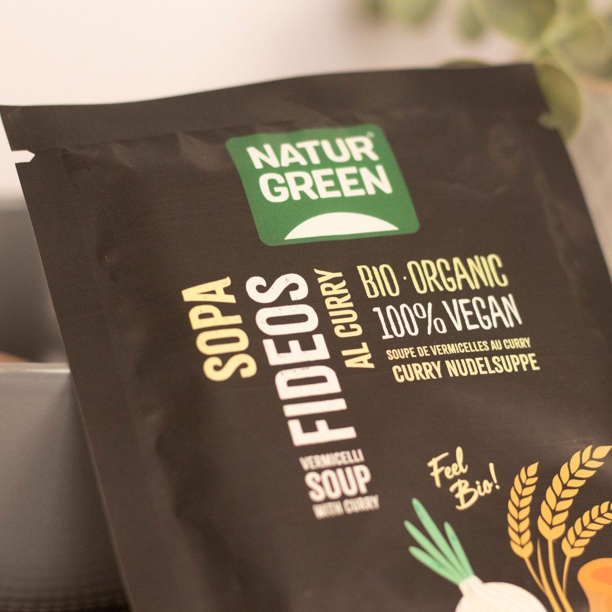 Sopa Fideos al curry Naturgreen, 40g