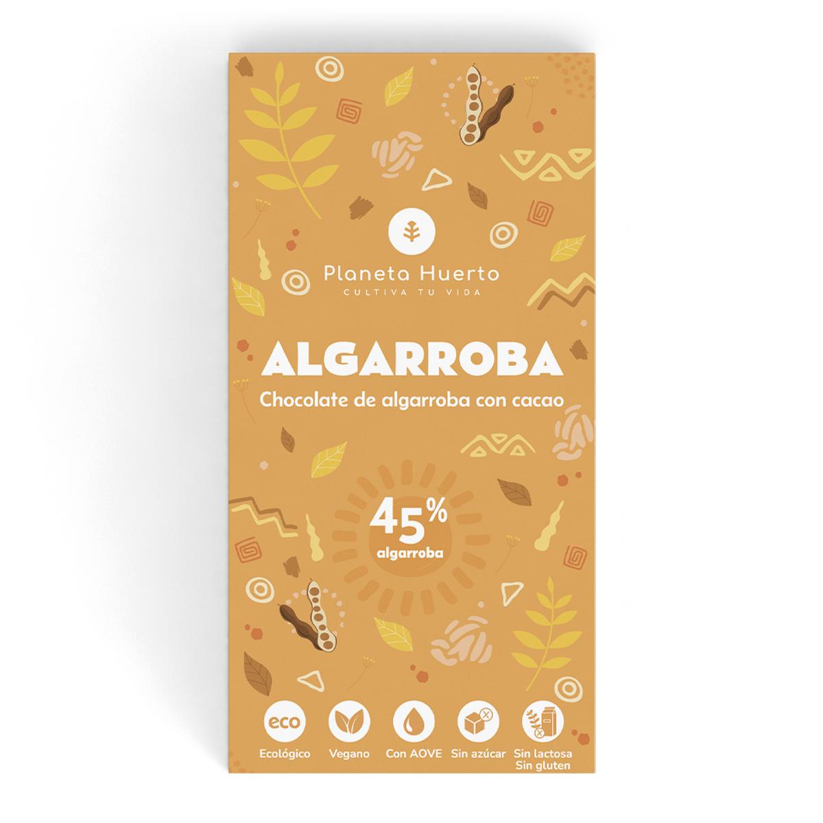 Carob and cocoa tablet ECO Planeta Huerto 70 g