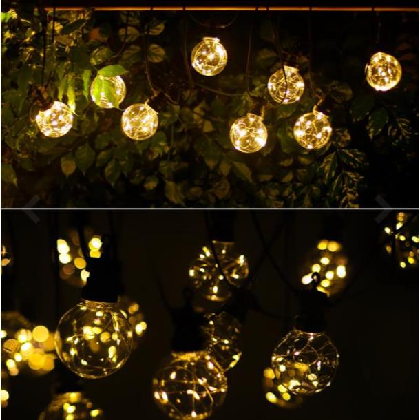 LED-slinger 10 transparante warmwitte lampjes 8 m voor binnen en buiten