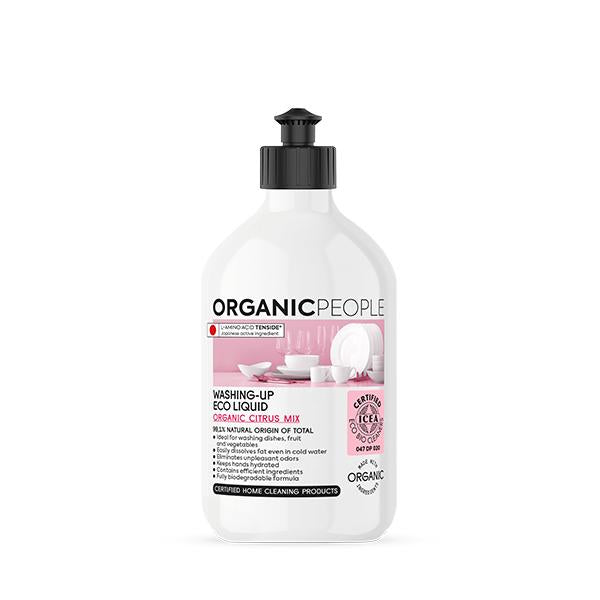 Ökologisches Geschirrspülmittel – Mischung aus Bio-Zitrusfrüchten Organic People 500 ml