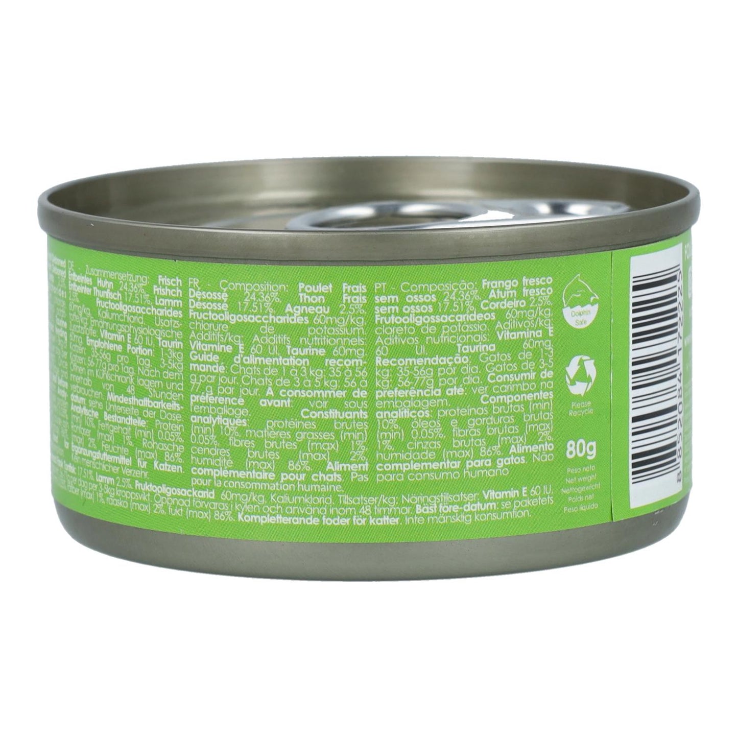 Kit Cat Lata Toppers - Kip & Lam 80 g Natvoer voor katten in gelatine