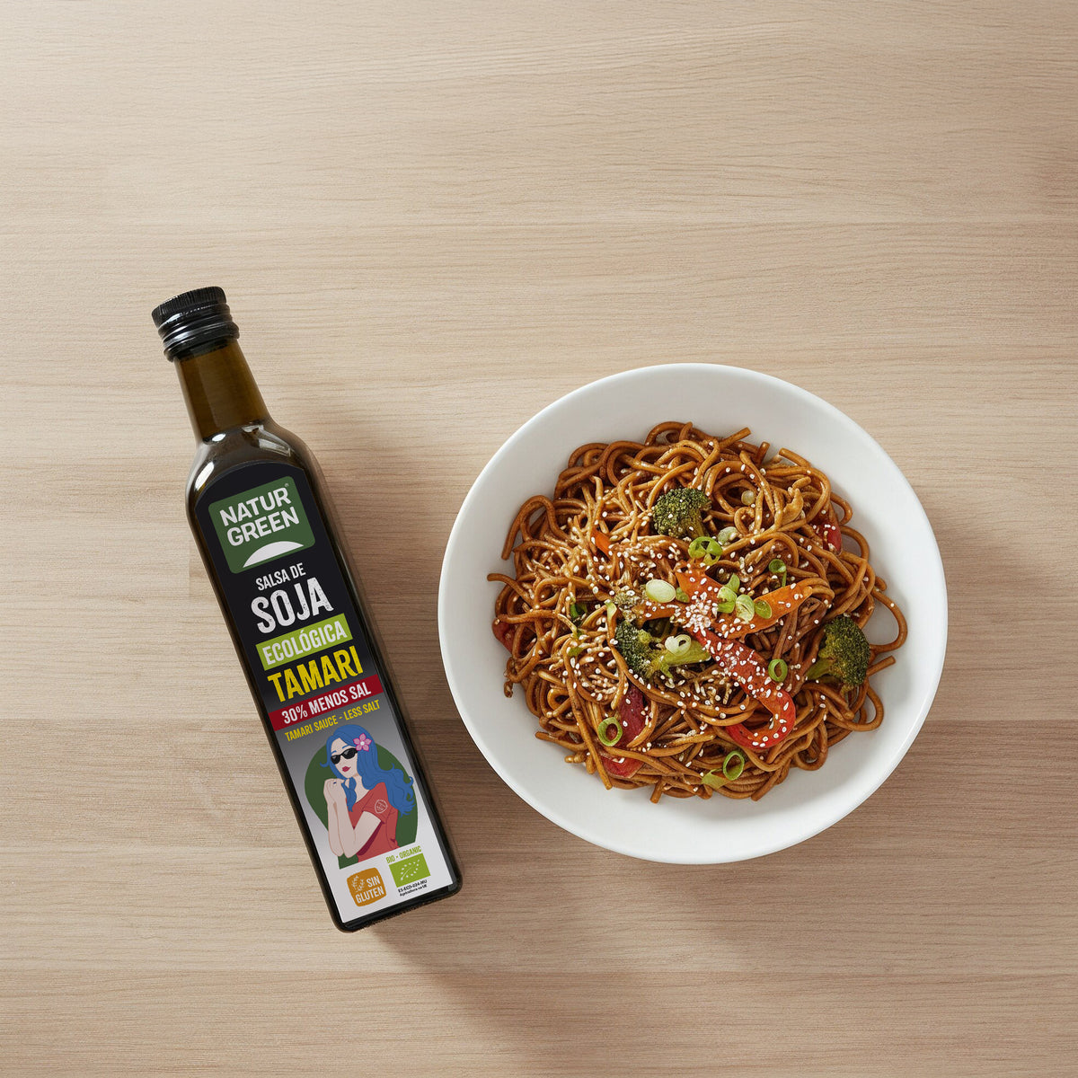 Tamari met verlaagd zoutgehalte Bio NaturGreen 500 ml