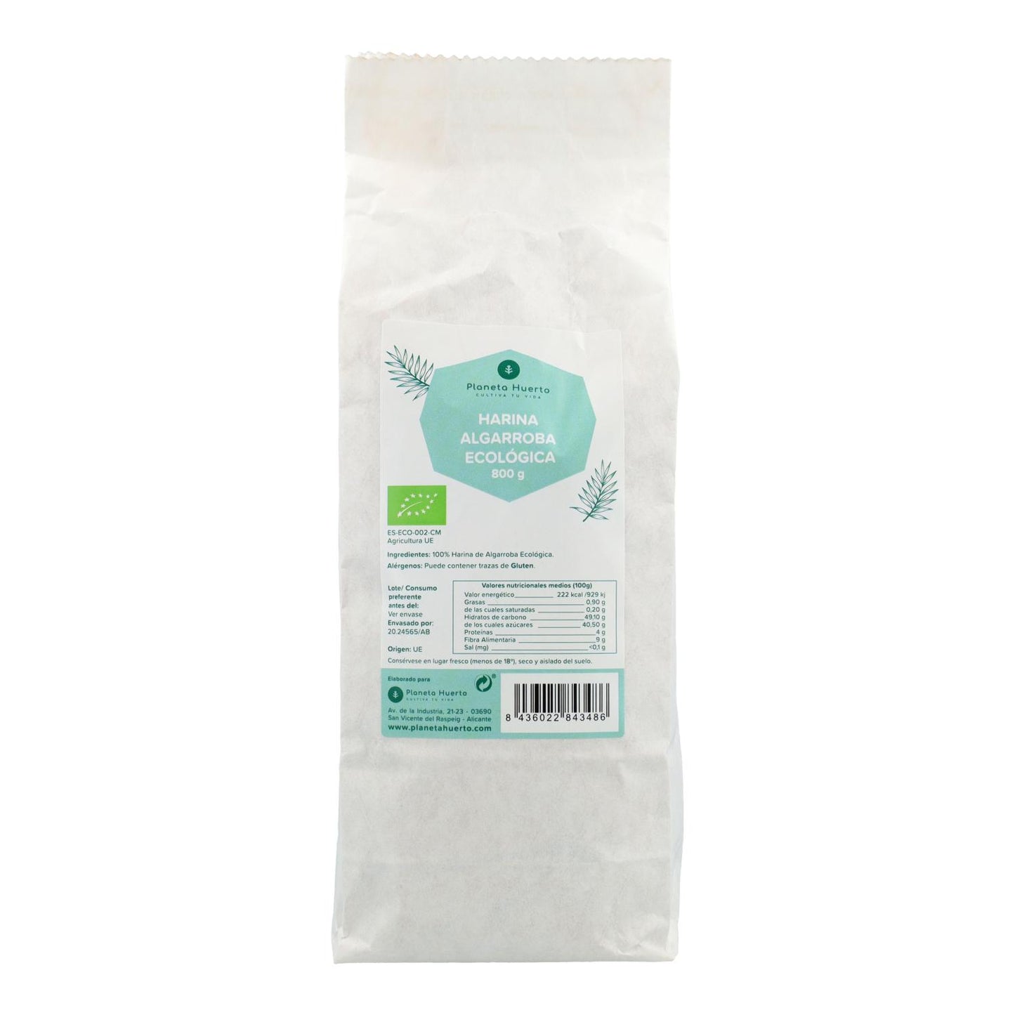 Carob Flour Eco Planeta Huerto 800 g