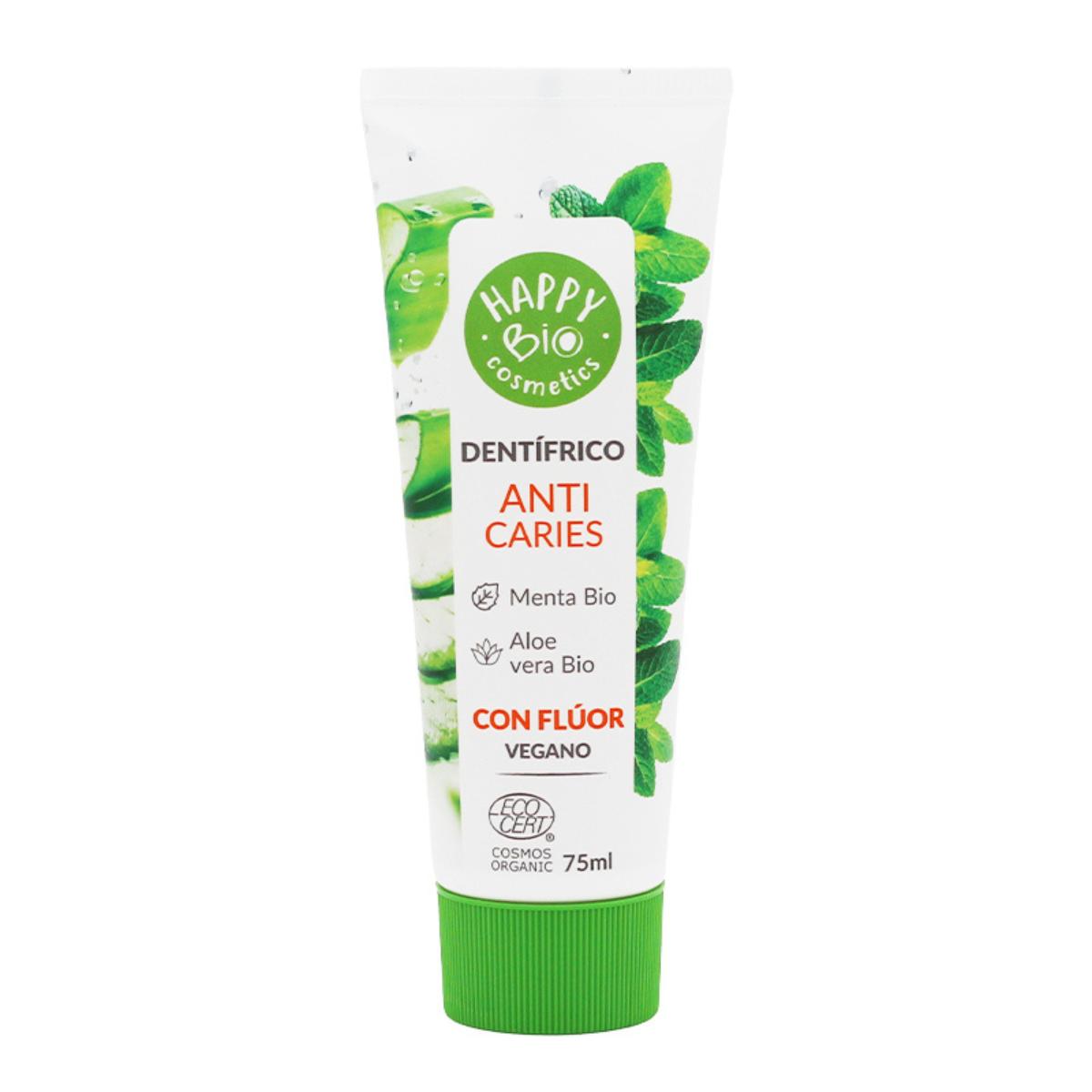 Organic anti-caries mint aloe toothpaste with fluoride 75 ml
