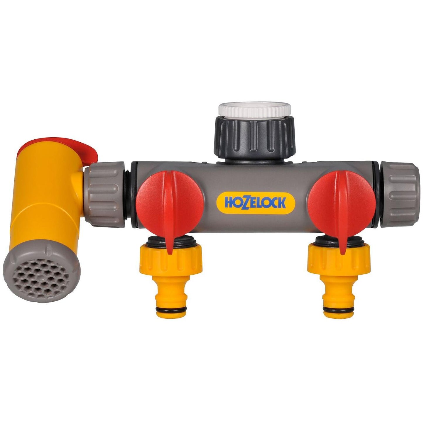 Tweewegconnector met kraan Flowmax Hozelock
