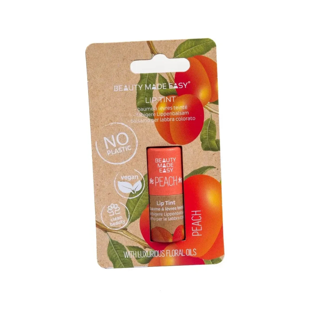 Gekleurde lippenbalsem Beauty Made Easy Perzik
