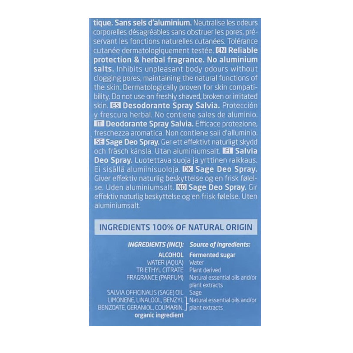 Déodorant à la sauge Weleda 100 ml