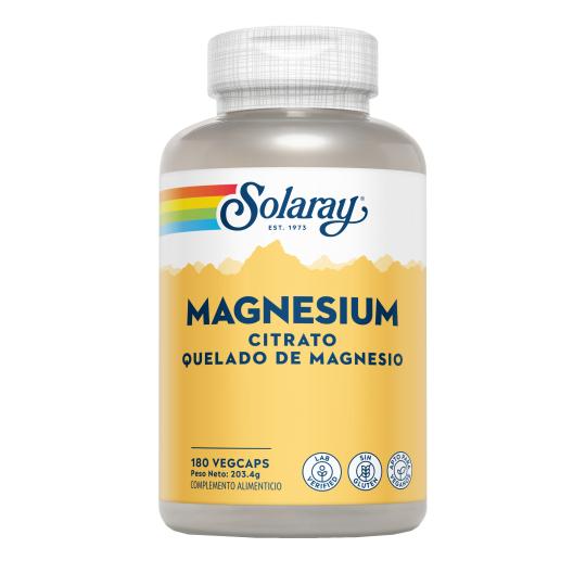 Pack 2 x Big Magnesium Citrate Solaray 180 gélules