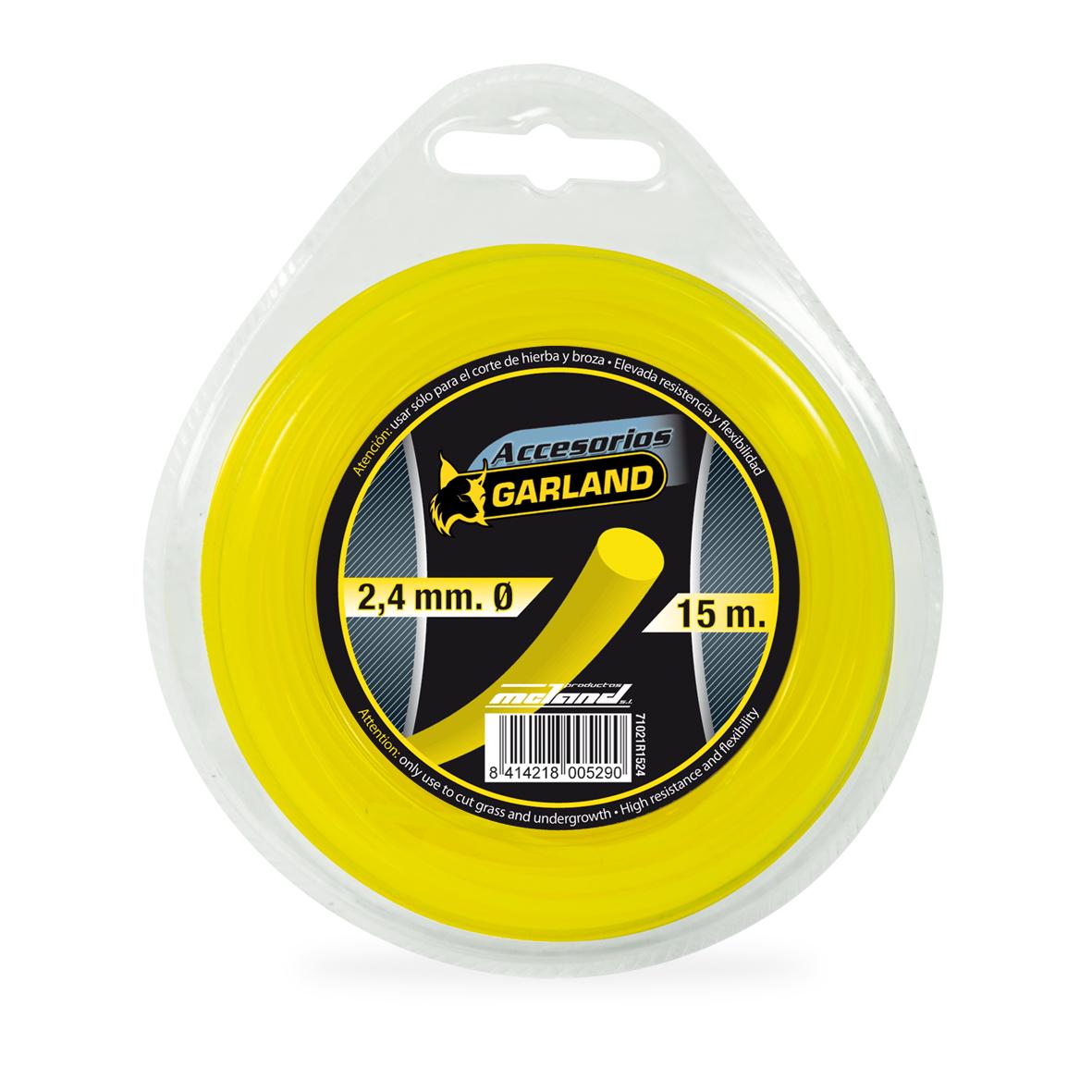 Dispenser voor ronde nylon draad 15 m 2,4 mm Garland