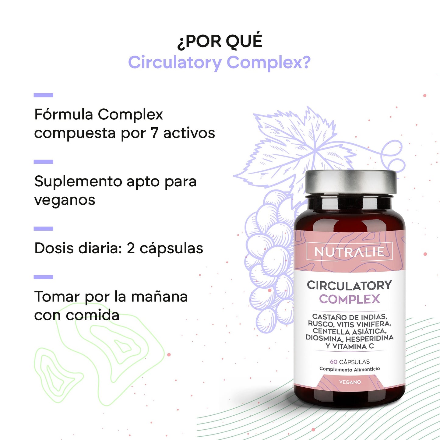 Nutralie Circulatory Complex mit Diosmin und Hesperidin 60 Kapseln
