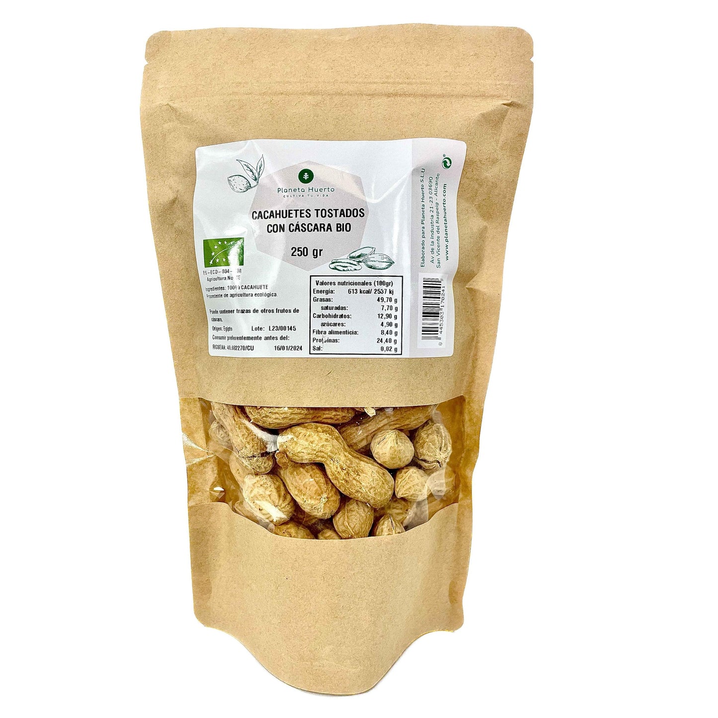 Arachidi tostate in guscio ECO Planeta Huerto 250 g