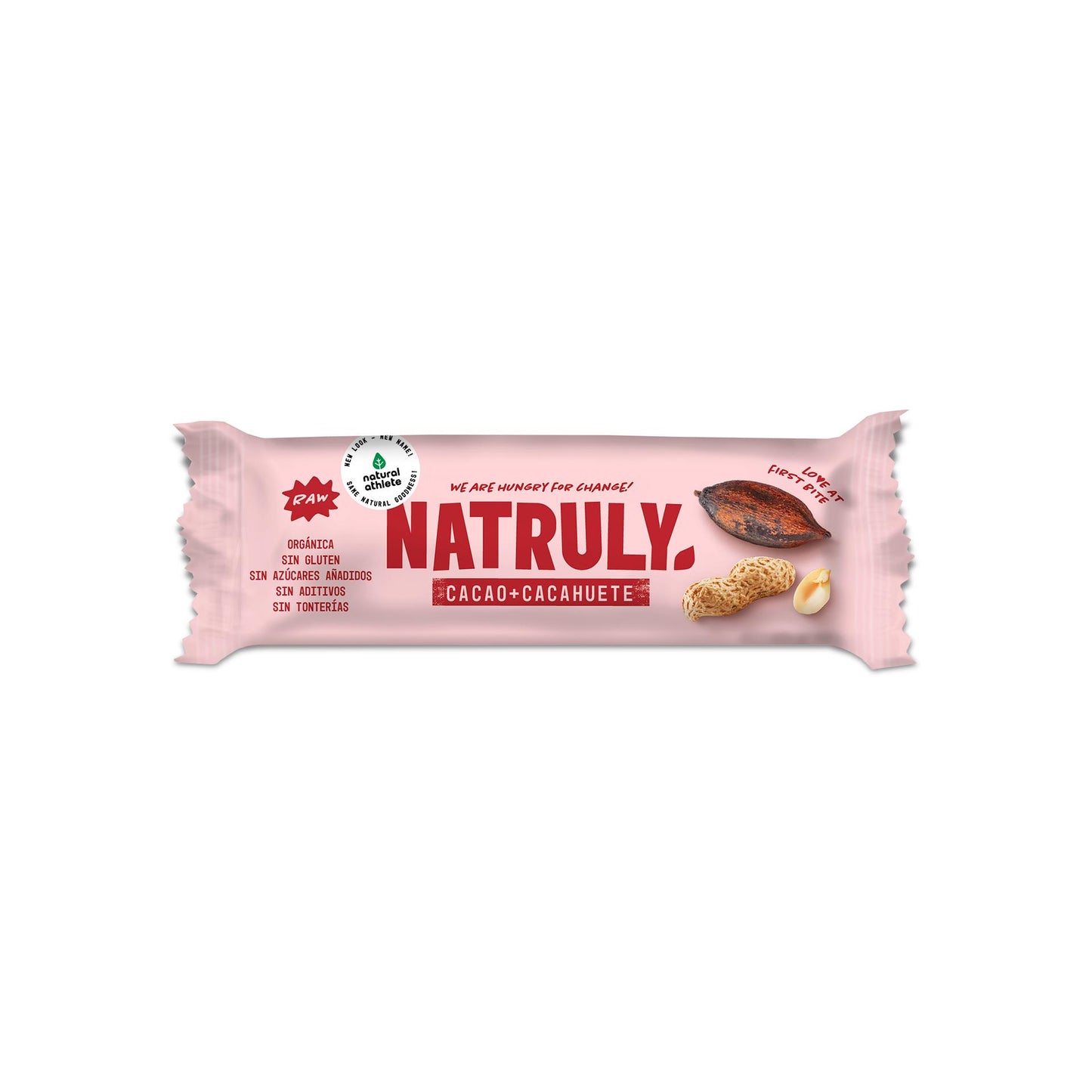 Raw cacao- en pindareep Bio Natruly 40 g