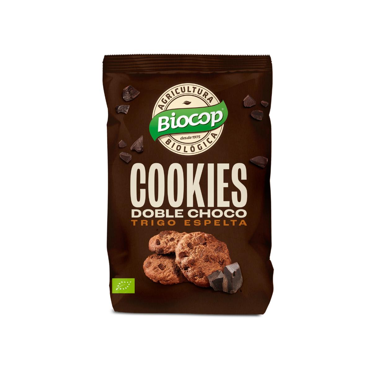 Biscuits au blé d'épeautre double chocolat Biocop 200 g