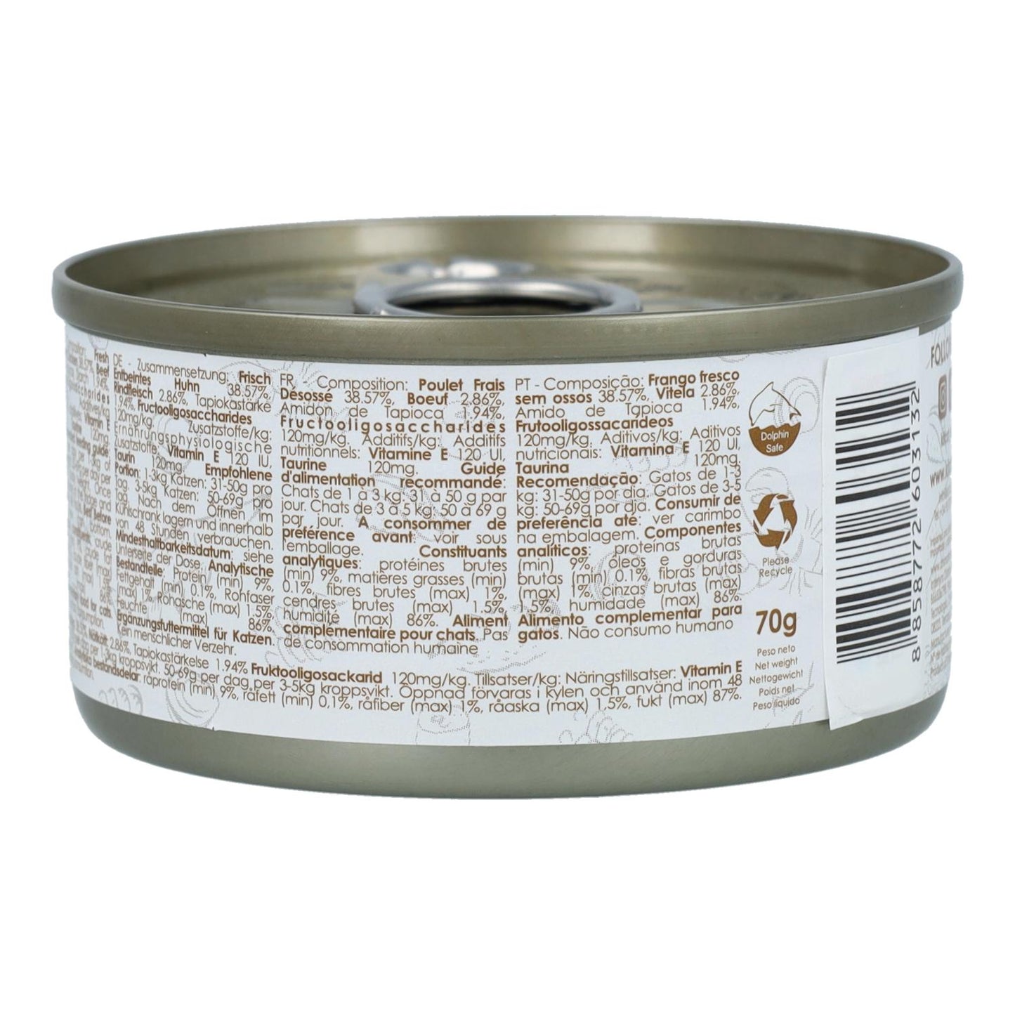 Kit Cat Gravy-burk – Kyckling & nötkött 70 g Våtfoder för katter i sås