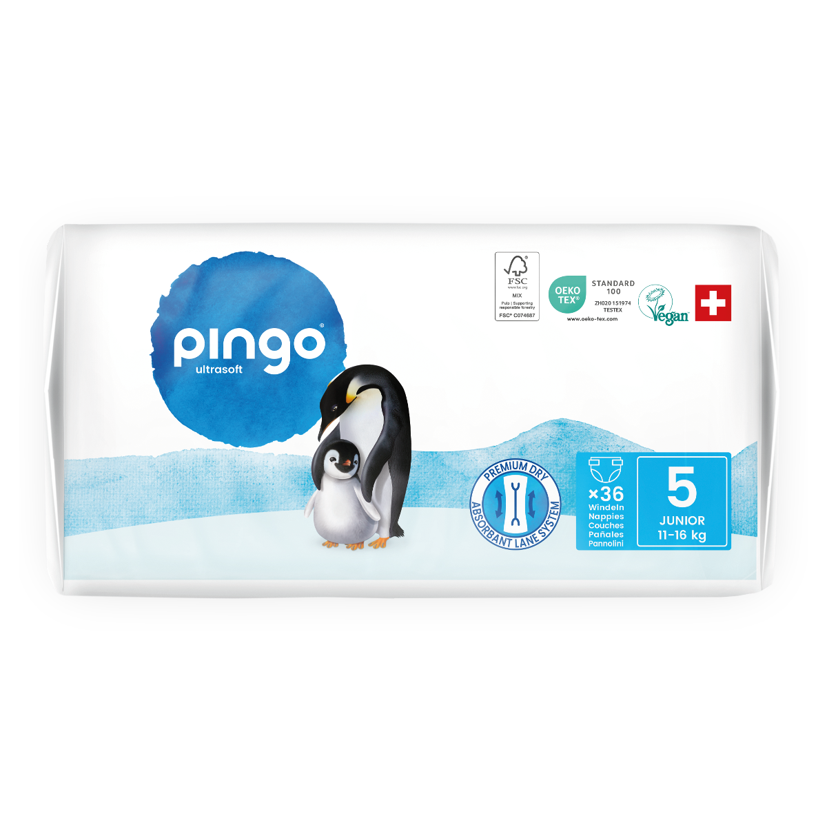 Windeln T5 (12-25 kg) Pingo 36 Stück