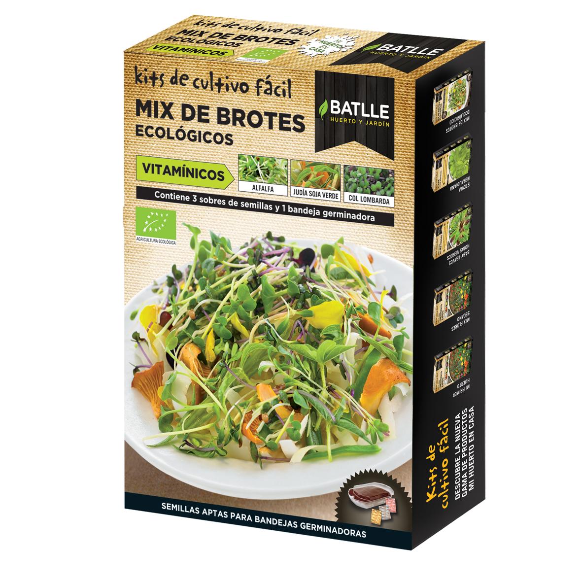 Mix van biologische vitaminerijke spruiten met kiemschaal Batlle