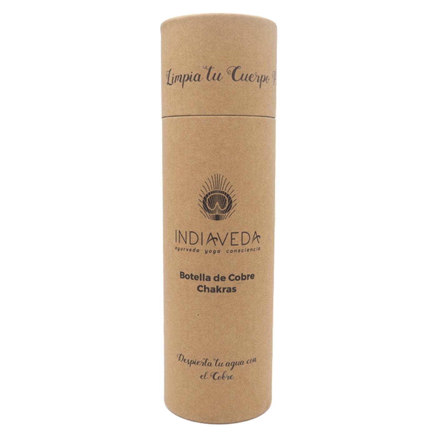 Indiaveda Chakras Copper Bottle 900 ml
