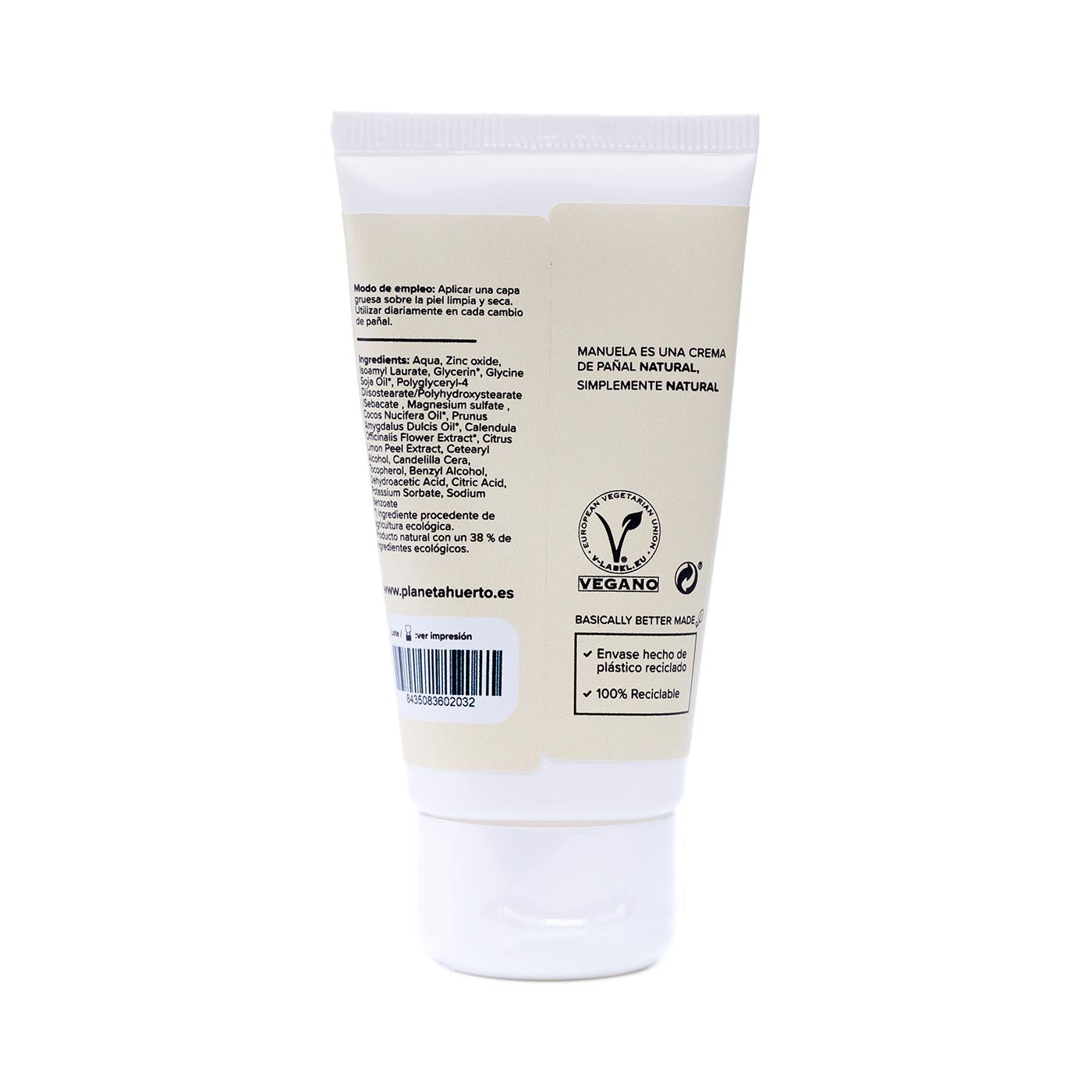 Feuchtigkeitspackung für Säuglinge Windelcreme + Feuchtigkeitscreme Planeta Huerto