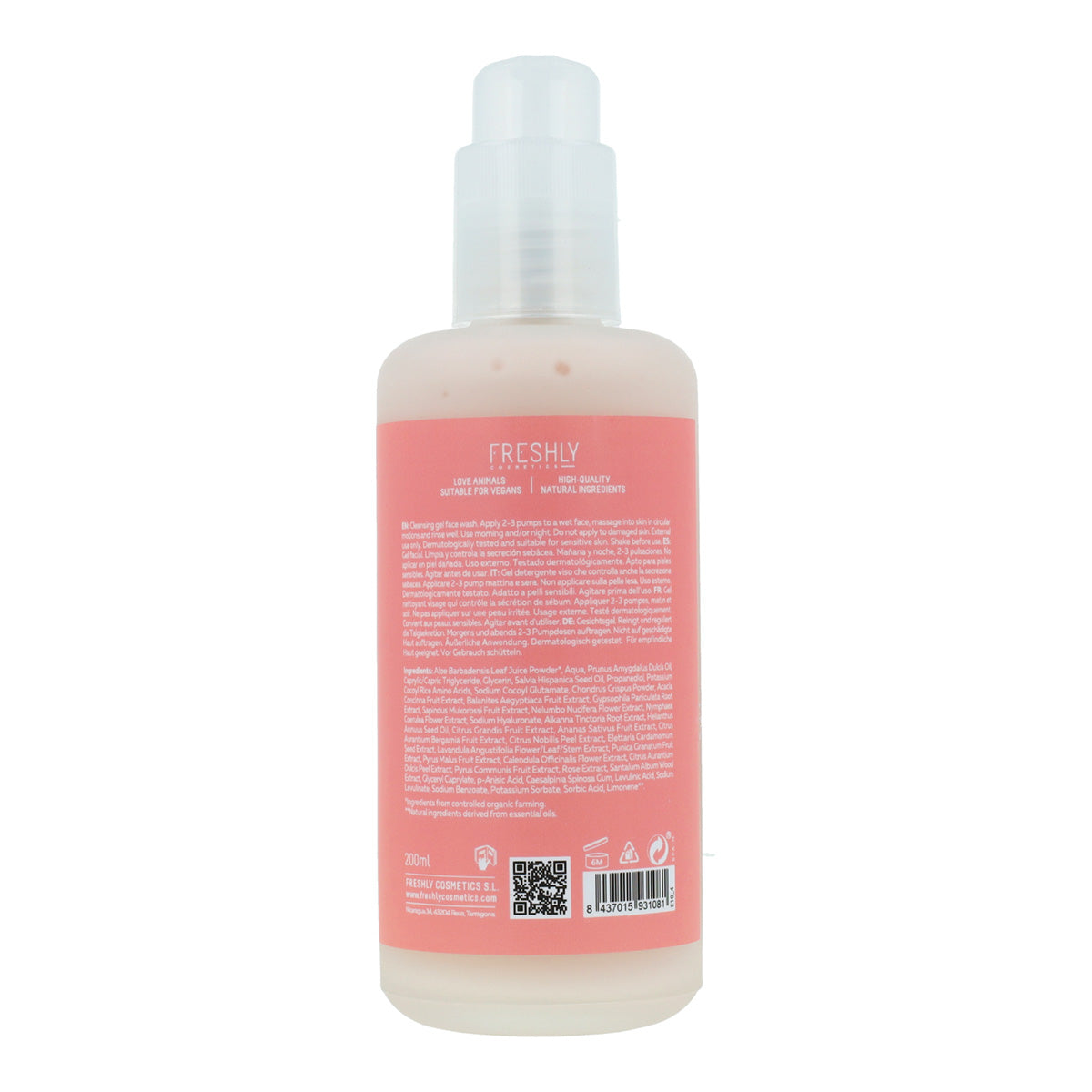 Środek do mycia twarzy Rose Quartz Freshly 200 ml
