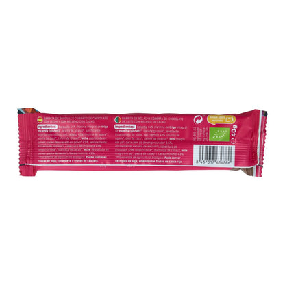 Chokladöverdragna waffelstänger ECO Smileat 40 g