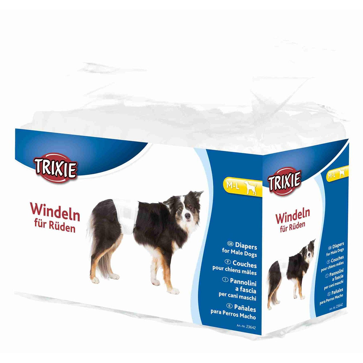Trixie 12 pannolini per cani maschi M-L 46-60 cm