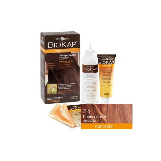 Copper Red Hair Dye 7.4 Biokap 140 ml