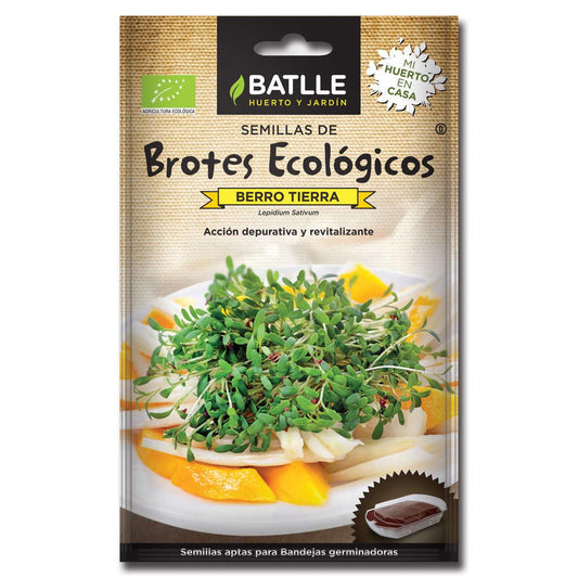 Organic Land Cress Seeds for Sprouts Batlle