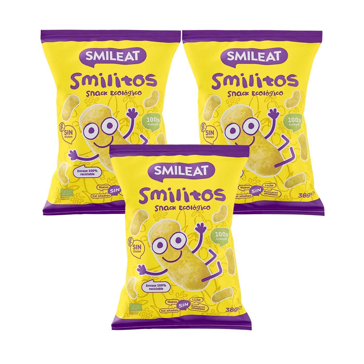 ERBJUDANDE 3x Smilitos, ekologiska majskorn Smileat, 38 g