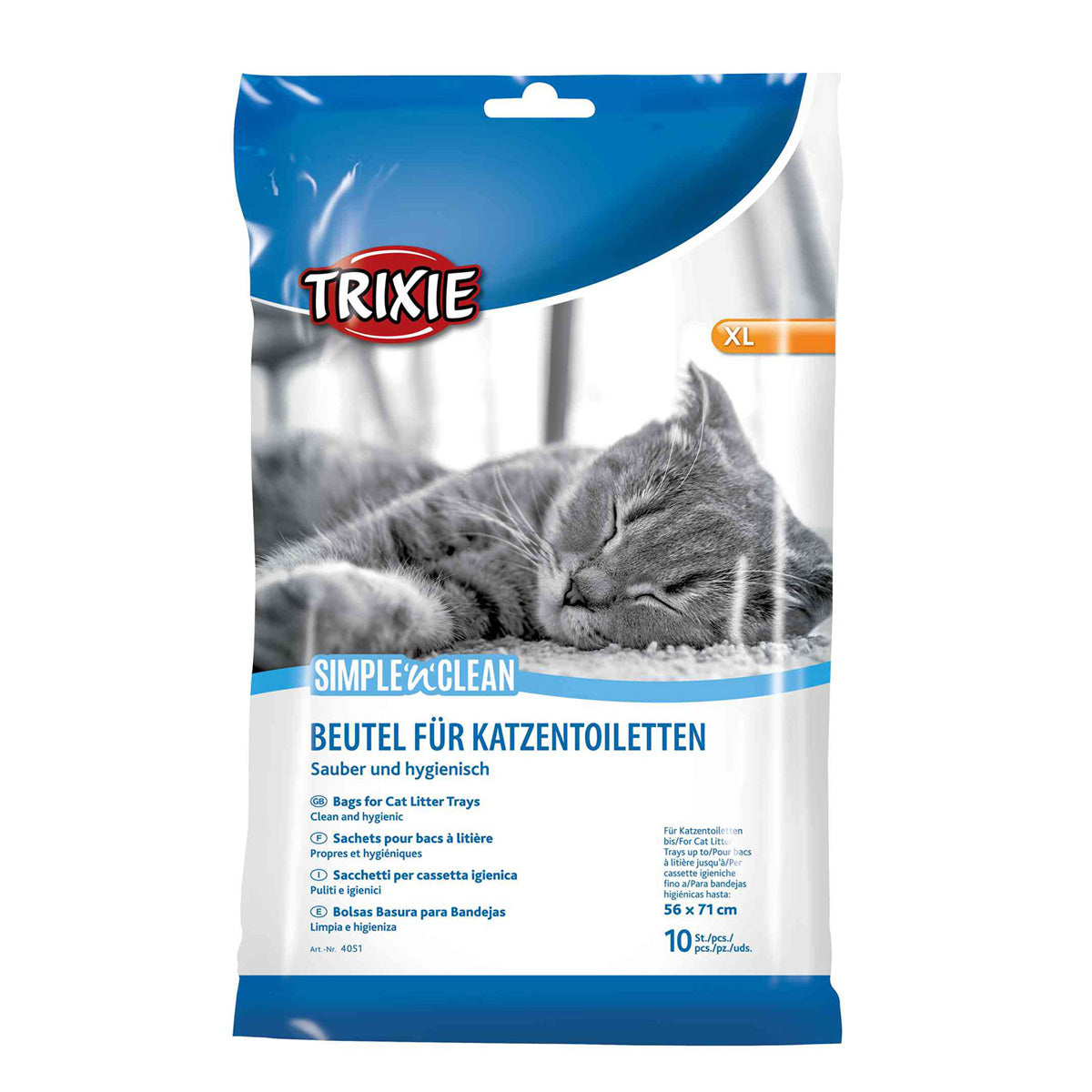 10 Müllbeutel für Hygieneschalen, bis zu 46 x 59 cm