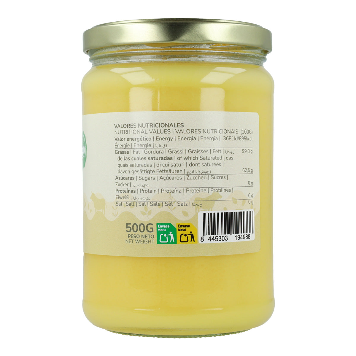 2er-Pack geklärte Butter Ghee ECO Planeta Huerto 500 g