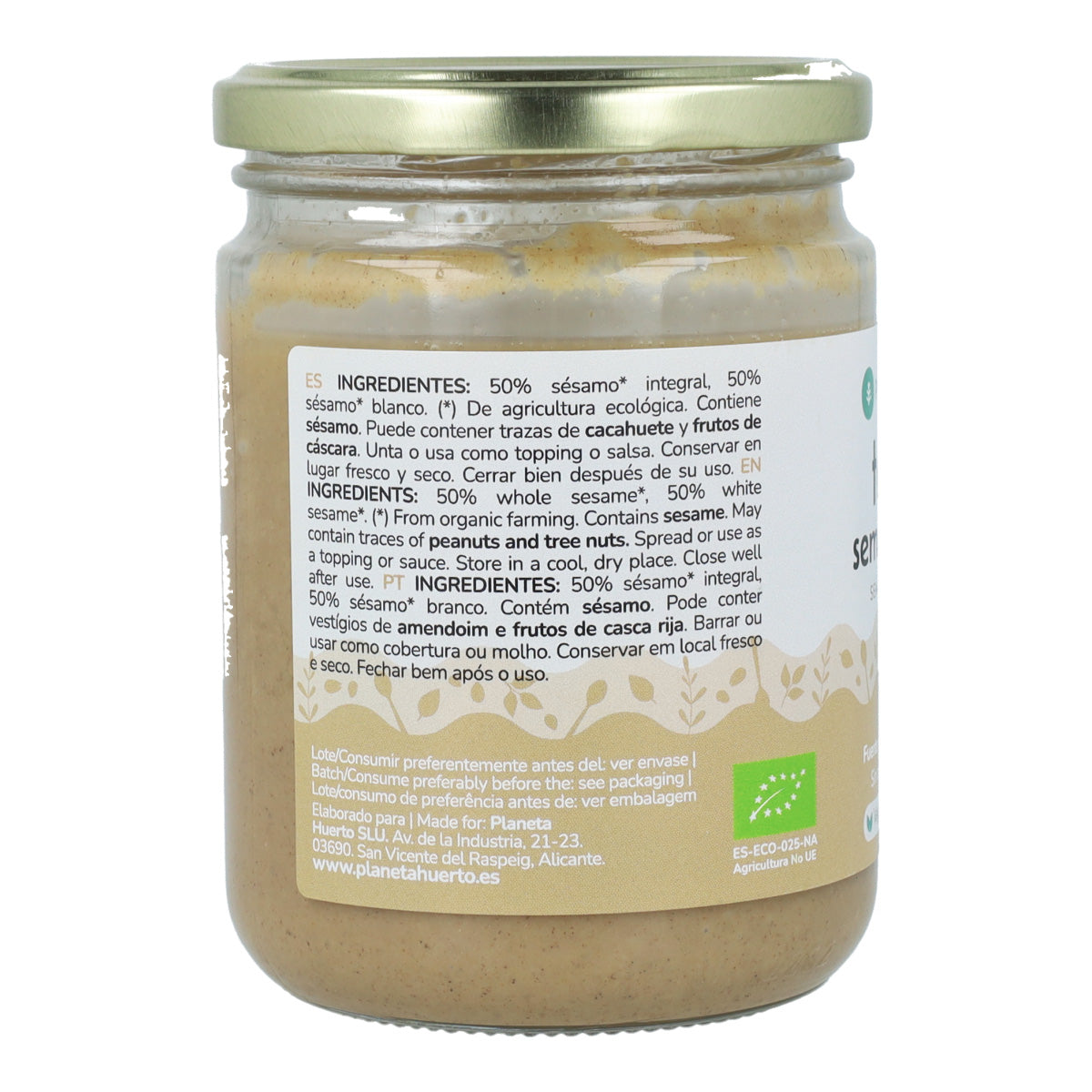 Volkoren Tahini ECO Planeta Huerto 350gr