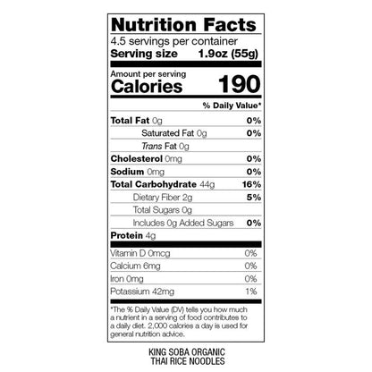 Pasta de Arroz Thai sin gluten Bio King Soba 250 g