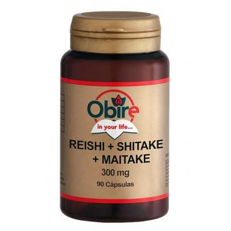 Reishi, Shitake and Maitake 300 mg Obire, 90 capsules