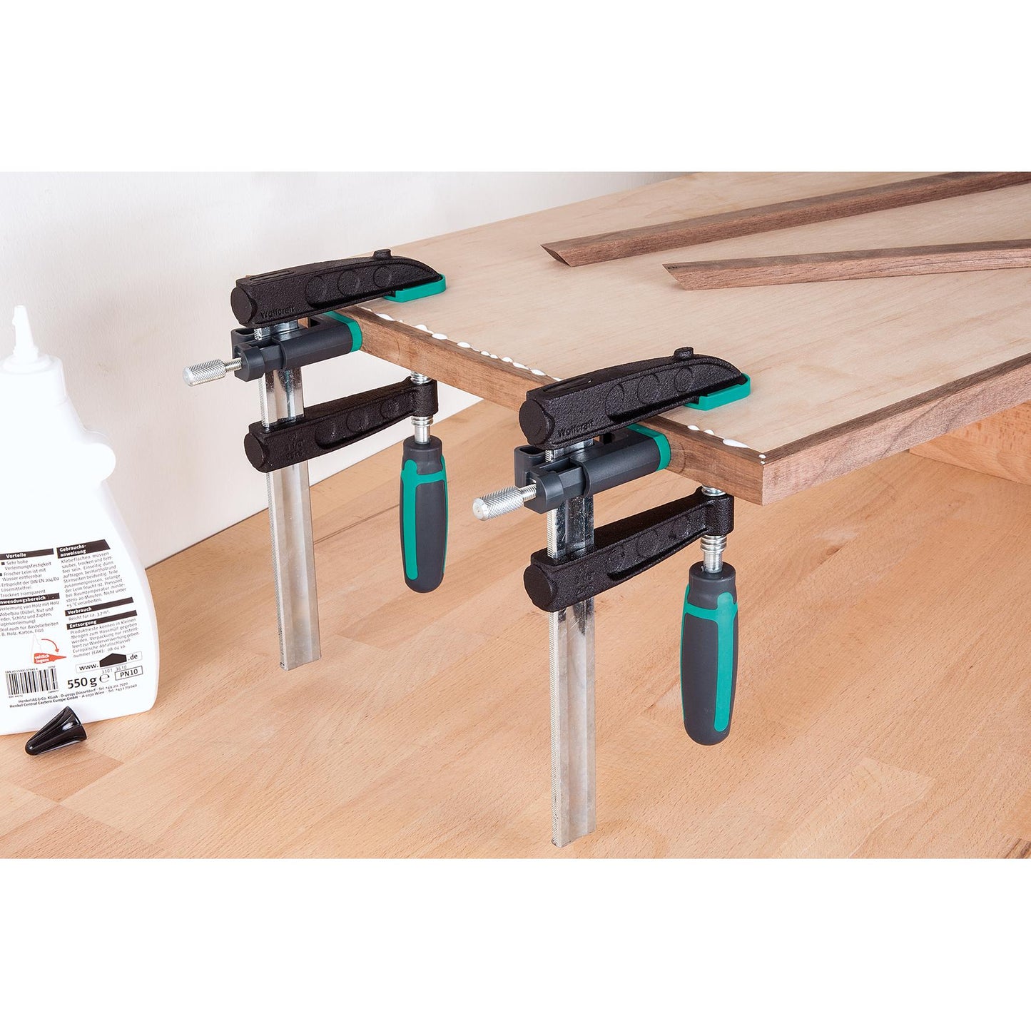 Sargento apalacantos voor randen 2 stuks Wolfcraft 3037000