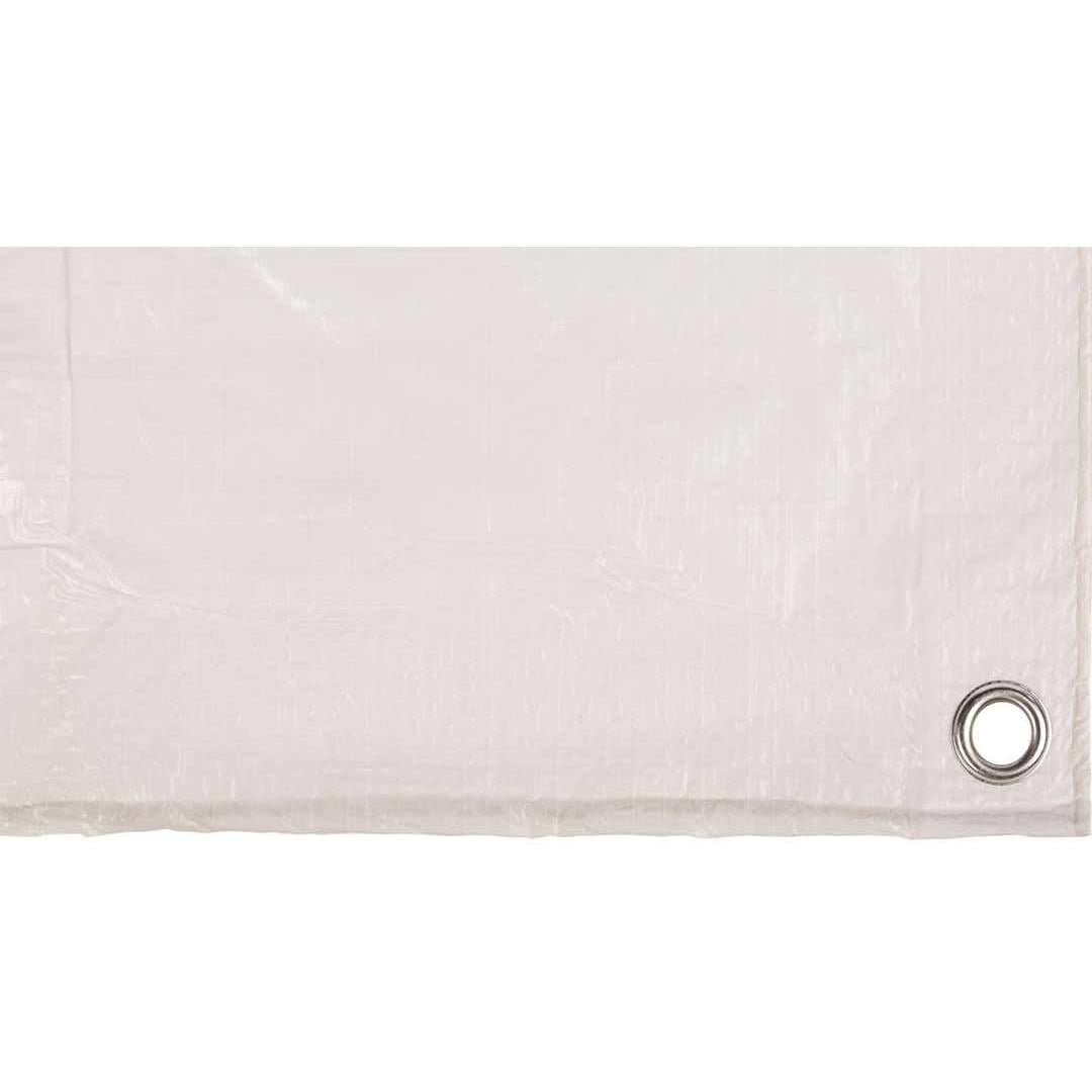 Versterkte luifel Gewicht 70 g. 3 x 5 m. Wit