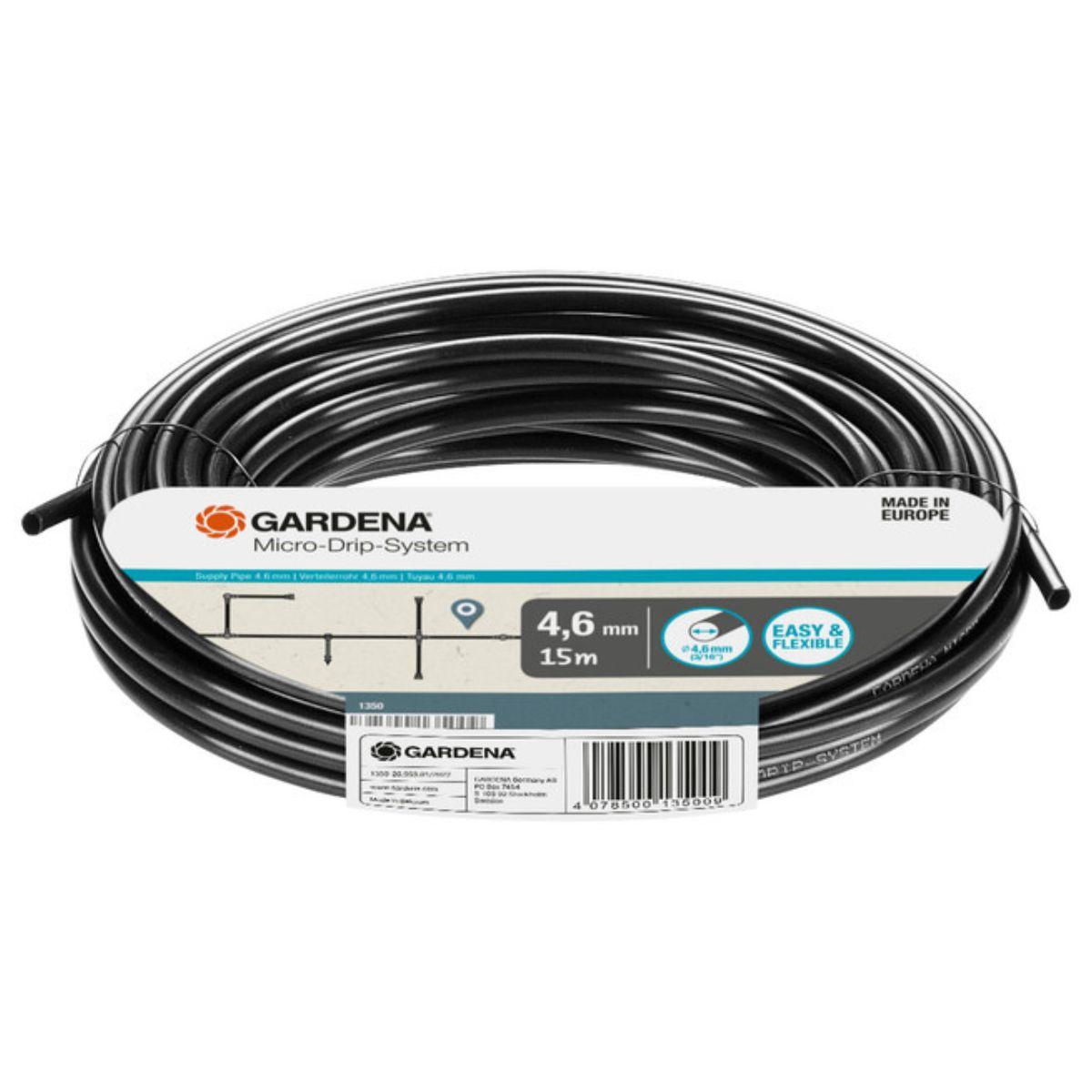 4.6 mm (3/16") distribution pipe, 15 metres, Microdripsystem Gardena