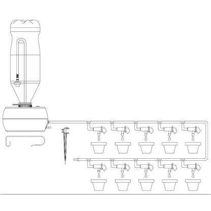 Vattningskit för semestern med programmerbar pump Aqua Control