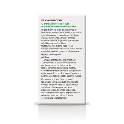 Viaurin Cysti Urinewegwelzijn, Soria Natural, 60 tabletten