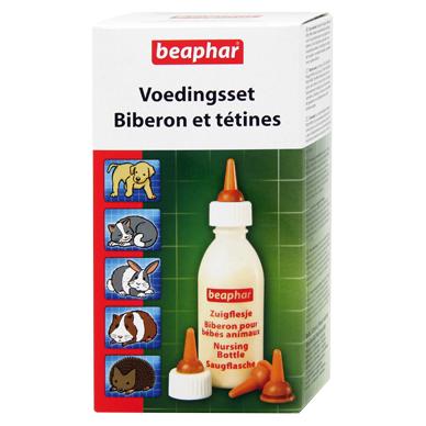 Set Babyflasche + 4 Sauger + Reiniger Beaphar