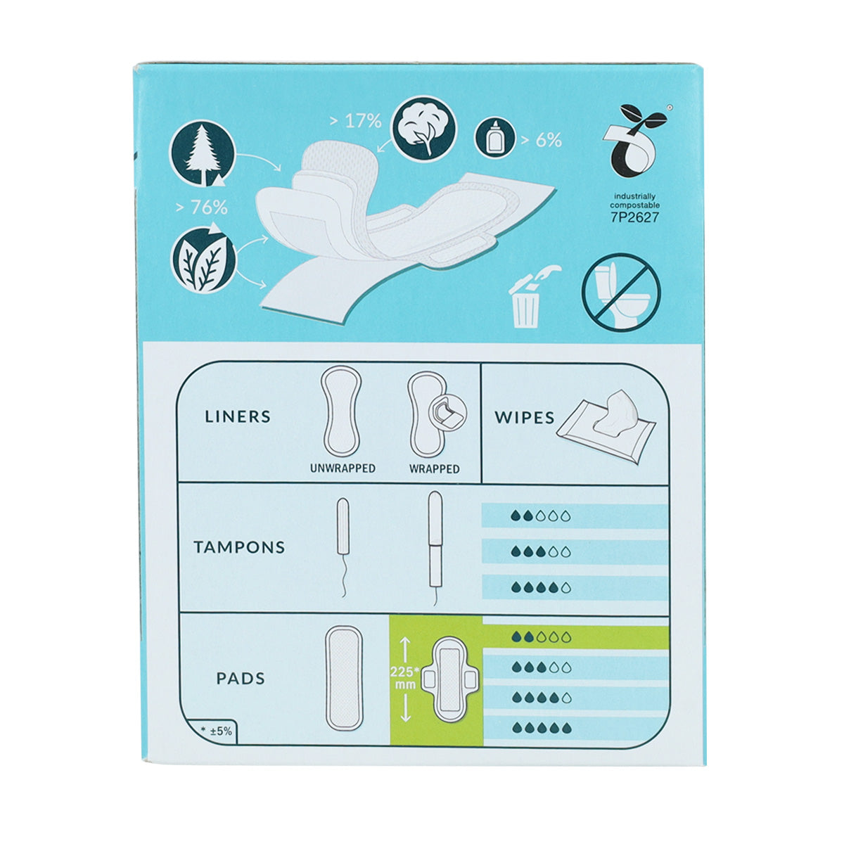 Natracare biologische maandverband met vleugels 14 stuks