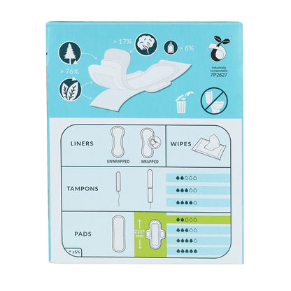 Natracare biologische maandverband met vleugels 14 stuks