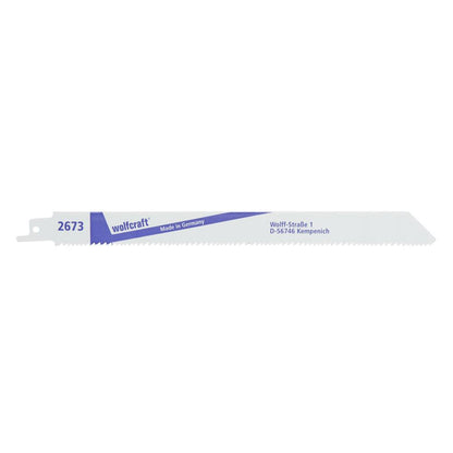 Pack de 2 lames de scie sabre bimétalliques à coupe grossière, longueur dentée 210 mm