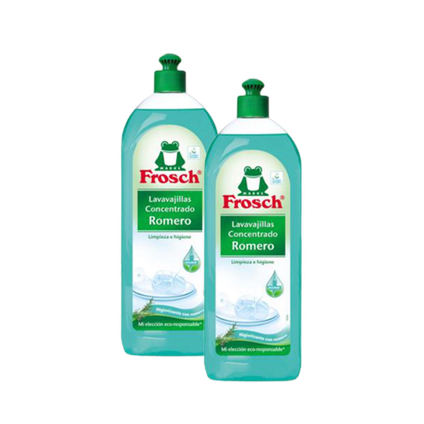 Pack 2 x 750 ml Lavavajillas romero Frosch
